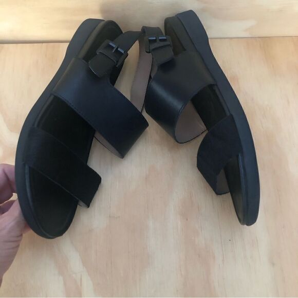Naturalizer Black Leather Sandals Women’s Size 9.5 - Picture 2 of 9